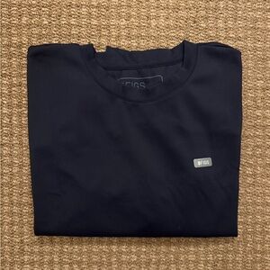 FIGS Cornelia FORMx Crewneck Scrub Top™ size SMALL navy